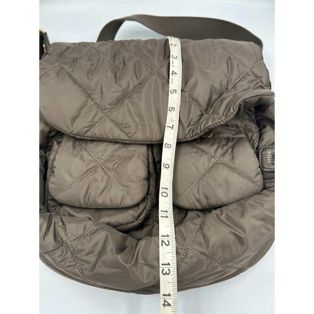 Sonia Rykiel Brown Quilted Shoulder/Crossbody Bag Gold Hardware Zip Snap Pockets - Picture 14 of 14